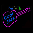 Cool Jazz Guitar Handmade Art Neon Sign