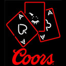 Coors Ace And Poker Handmade Art Neon Sign
