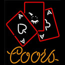 Coors Ace And Poker Handmade Art Neon Sign