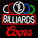 Coors Ball Billiard Text Pool Neon Beer Sign Handmade Art Neon Sign