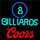 Coors Ball Billiards Pool Neon Beer Sign Handmade Art Neon Sign