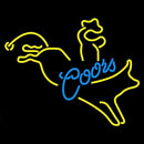 Coors Bucking Bronco Beer Sign Handmade Art Neon Sign