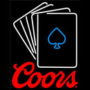 Coors Cards Handmade Art Neon Sign
