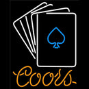 Coors Cards Handmade Art Neon Sign