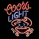 Coors Light Crab Handmade Art Neon Sign