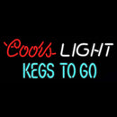 Coors Light Kegs to Go Beer Real Neon Glass Tube Handmade Art Neon Sign