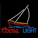 Coors Light Sailboat Beer Sign Handmade Art Neon Sign