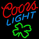 Coors Light ShamrockBeer Sign Handmade Art Neon Sign