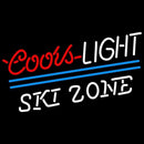 Coors Light Ski Zone Beer Sign Handmade Art Neon Sign