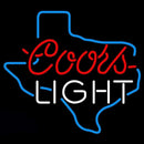 Coors Light Texas Beer Sign Handmade Art Neon Sign