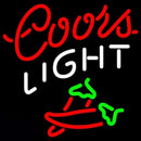 Coors Light Two Chili PepperBeer Sign Handmade Art Neon Sign