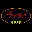 Coors Red Ovel Beer Sign Handmade Art Neon Sign