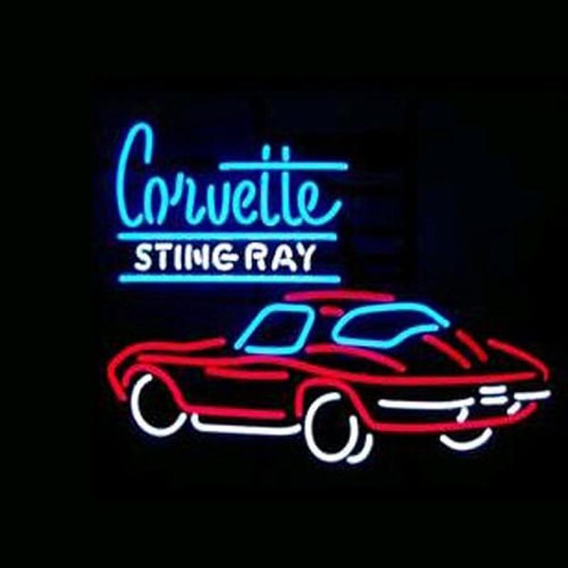 Corvette Sting Ray Handmade Art Neon Sign