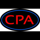 Cpa Oval Blue Handmade Art Neon Sign