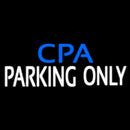 Cpa Parking Only Handmade Art Neon Sign