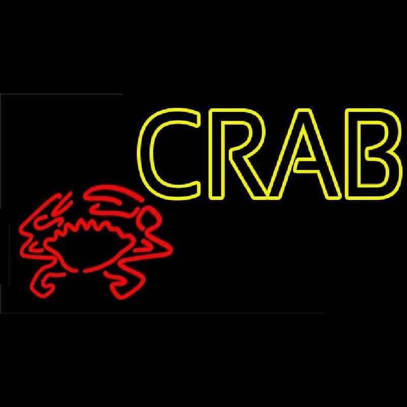 Crab With Logo 1 Handmade Art Neon Sign
