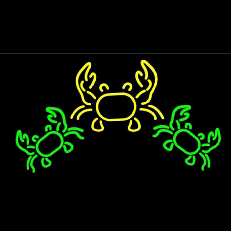 Crabs Logo 1 Handmade Art Neon Sign