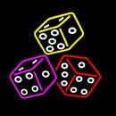Craps Dise 1 Handmade Art Neon Sign