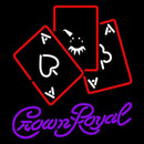 Crown Royal Ace And Poker Beer Sign Handmade Art Neon Sign