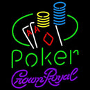 Crown Royal Poker Ace Coin Table Beer Sign Handmade Art Neon Sign