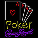 Crown Royal Poker Ace Series Beer Sign Handmade Art Neon Sign