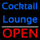 Cursive Cocktail Lounge Open 1 Handmade Art Neon Sign