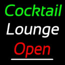 Cursive Cocktail Lounge Open 2 Handmade Art Neon Sign