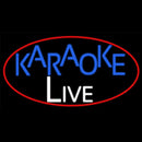 Cursive Karaoke Live Handmade Art Neon Sign
