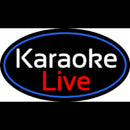 Cursive Karaoke Live Handmade Art Neon Sign