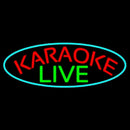 Cursive Karaoke Live Handmade Art Neon Sign