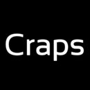 Cursive Letter Craps 2 Handmade Art Neon Sign