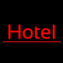 Cursive Red Hotel Handmade Art Neon Sign