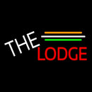 Cursive Red Lodge Handmade Art Neon Sign