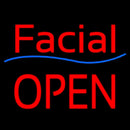 Cursive Red Tanning Block Open Handmade Art Neon Sign