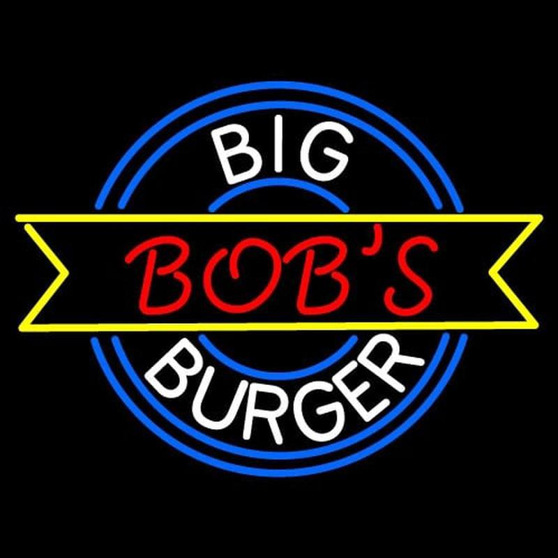 Custom Big Bobs Burger  Handmade Art Neon Sign