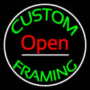 Custom Framing Open Frame With Border Handmade Art Neon Sign