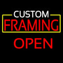 Custom Framing Open Handmade Art Neon Sign