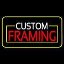 Custom Framing Yellow Border Handmade Art Neon Sign