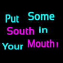 Custom Put Some South In Your Mouth Handmade Art Neon Sign