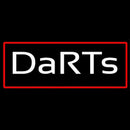 Darts With Red Border Handmade Art Neon Sign