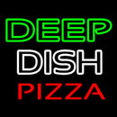 Deep Dish Pizza Handmade Art Neon Sign