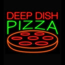 Deep Dish Pizza Handmade Art Neon Sign