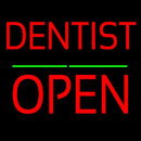 Dentist Block Open Green Line Handmade Art Neon Sign