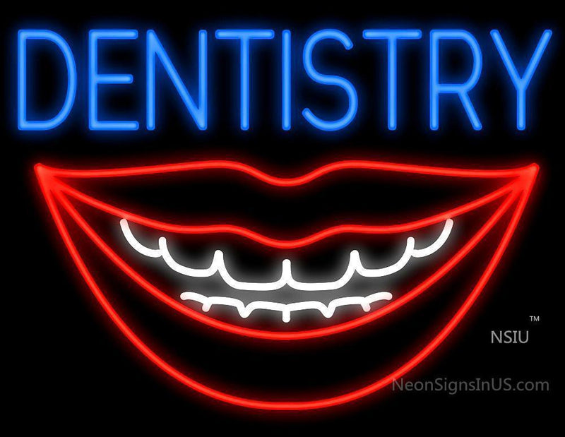Dentistry Mouth Handmade Art Neon Signs