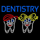 Dentistry With Teeth Logo Handmade Art Neon Sign