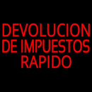Devolucion De Impuestos Rapido Handmade Art Neon Sign