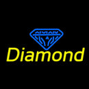 Diamond Yellow Blue Logo Handmade Art Neon Sign