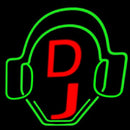 Dj Logo Handmade Art Neon Sign
