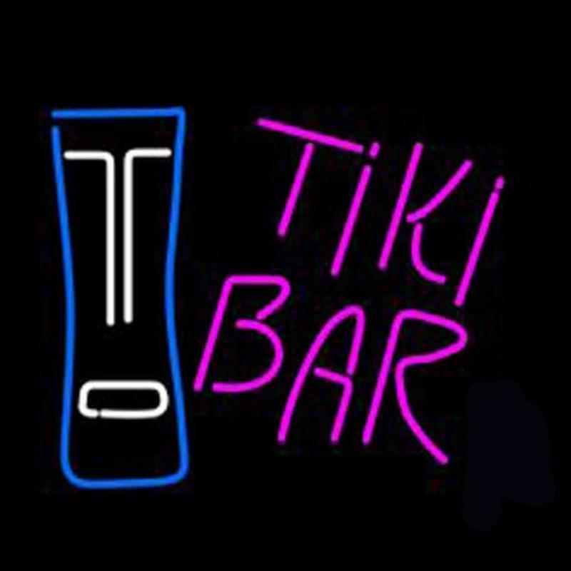 Dolphin Tiki Bar Handmade Art Neon Sign