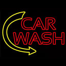 Double Stroke Car Wash With Arrow 1 Handmade Art Neon Sign